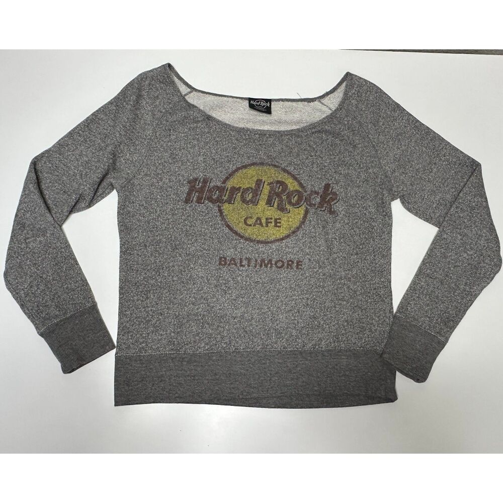 Hard Rock Cafe Baltimore off the shoulder sweatshirt medium